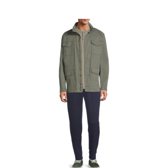 New Men Green Field Jacket - Picture 4 of 4